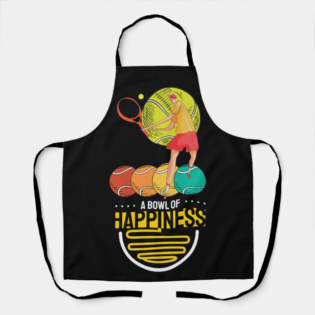 Tennis theme Apron for Tennis Player  (Front)