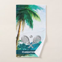 Tennis Theme Beach Island Name Tennis Ball