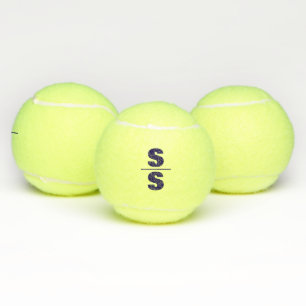 Tennis Theme Big Bold Monogrammed Balls