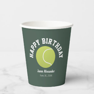 Tennis Theme Birthday Party Paper Cups Tableware