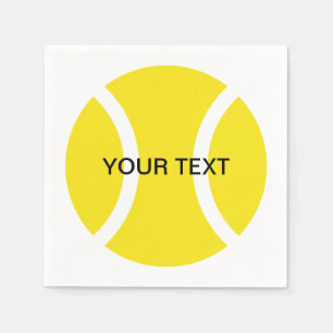 Tennis theme napkins for home or club