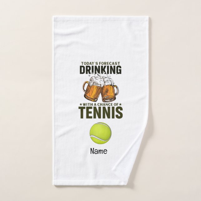 Tennis Themed  Hand Towel (Hand Towel)