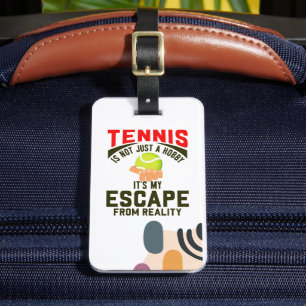 Tennis Themed   Luggage Tag