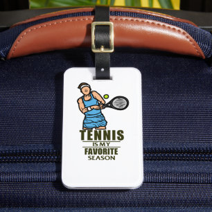 Tennis Themed   Luggage Tag