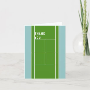 tennis-themed thank you card