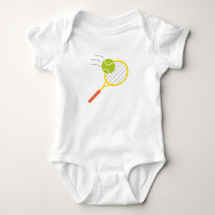 tennis time baby bodysuit
