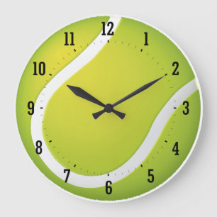 Tennis Time Sport Cool Gifts Large Clock