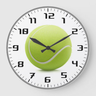 Tennis Time | Sport Cool Gifts Large Clock