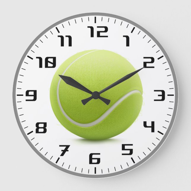 Tennis Time | Sport Cool Gifts Large Clock (Front)
