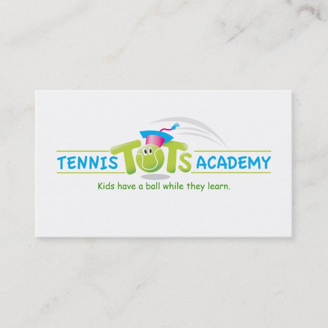 Tennis Tots Academy_template Business Card (Front)