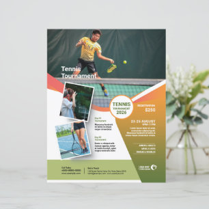 Tennis Tournament Flyer Template