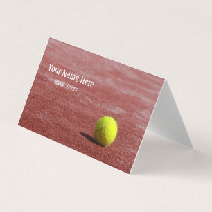 Tennis trainer business card