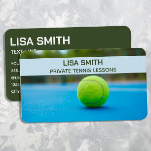 Tennis Trainer Business Card