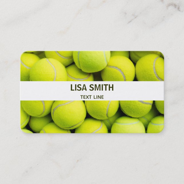 Tennis Trainer Business Card (Front)