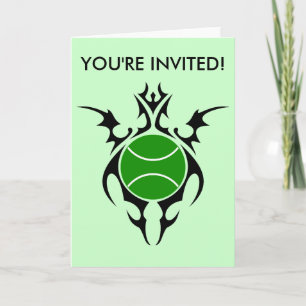 tennis. tribal. invitation