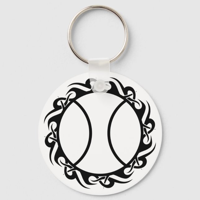 tennis. tribal. key ring (Front)