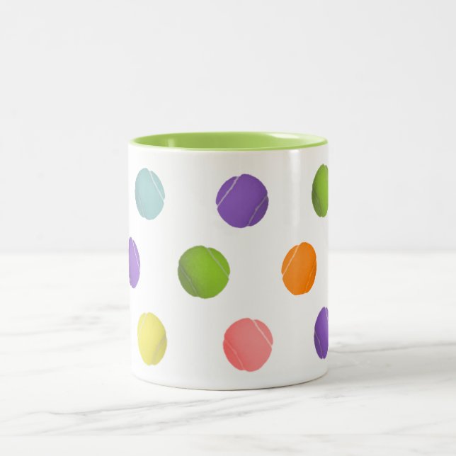 Tennis Two-Tone Coffee Mug (Center)