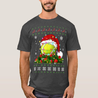Tennis Ugly Sweater Christmas Pajama Lights Sport 