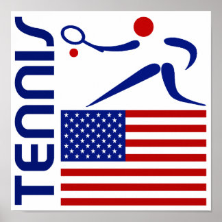 Tennis, United States Poster