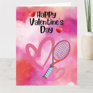 TENNIS Valentine's Day to Player with Love Card
