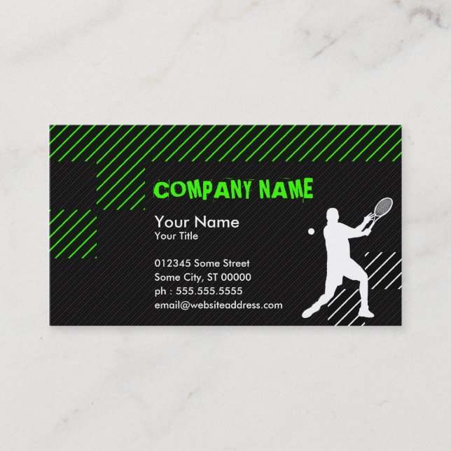 tennis vertices business card (Front)