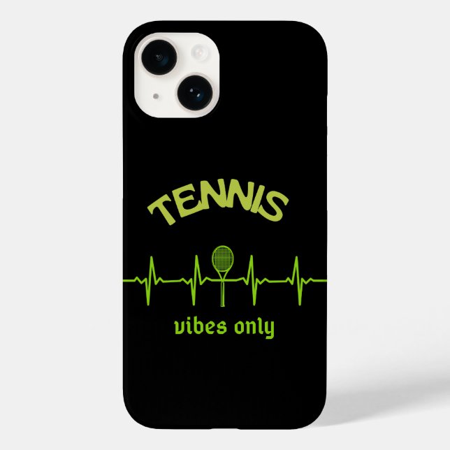 Tennis vibes only phone case design (Back)