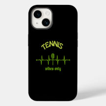 Tennis vibes only phone case design