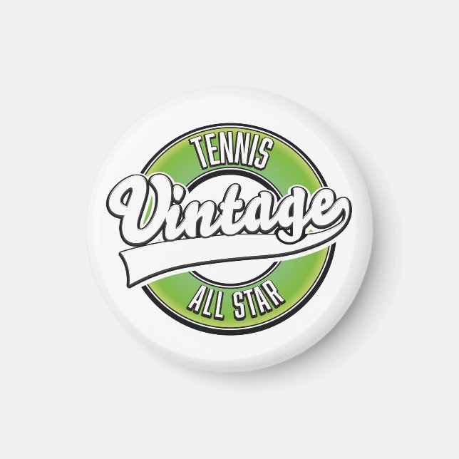 Tennis Vintage All star logo Magnet (Front)