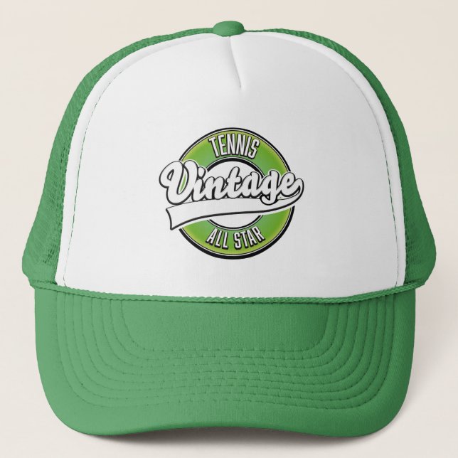 Tennis Vintage All star logo Trucker Hat (Front)