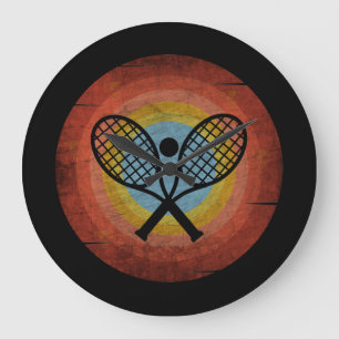 TENNIS VINTAGE LARGE CLOCK