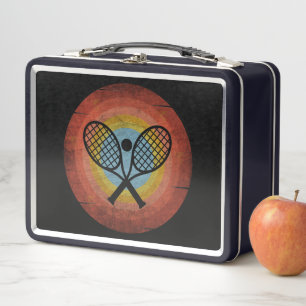 TENNIS VINTAGE METAL LUNCH BOX