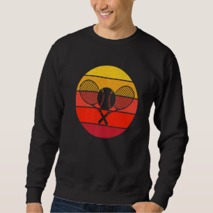 Tennis Vintage Retro Sunset Premium Sweatshirt