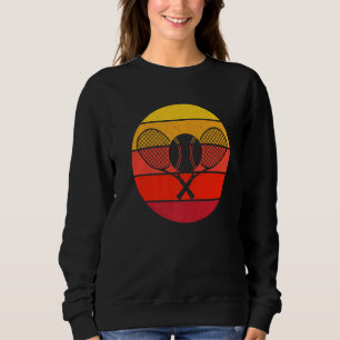 Tennis Vintage Retro Sunset Premium Sweatshirt