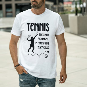 Tennis vs Pickleball Humour – Funny Tennis Player T-Shirt