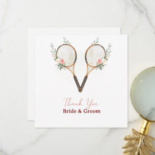 Tennis Wedding Thank You Card
