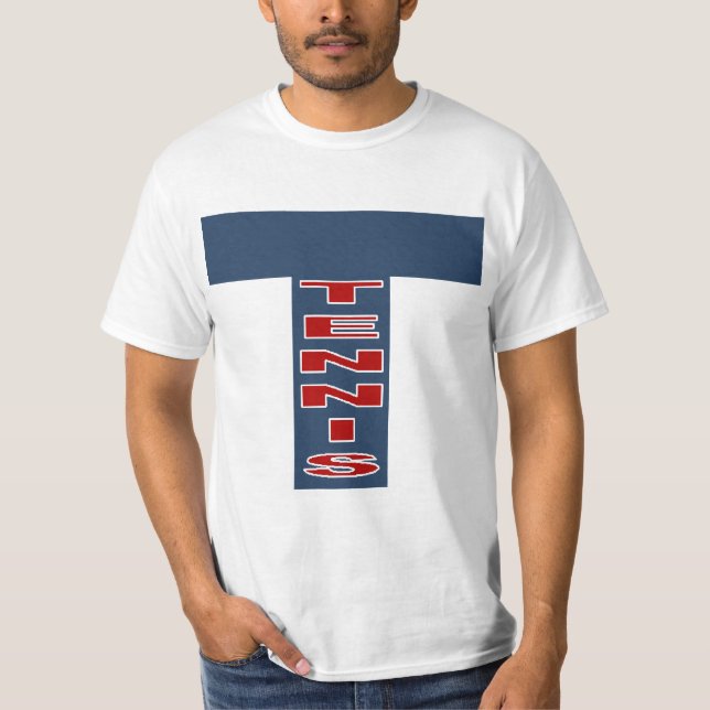 TENNIS White Value T-shirt (Front)