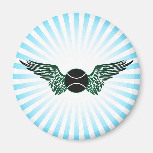 tennis. winged. magnet (Front)