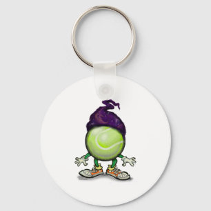 Tennis Wizard Key Ring