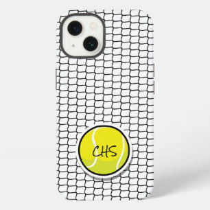 Tennis Yellow Ball Black Net Initials School Love iPhone 13 Case