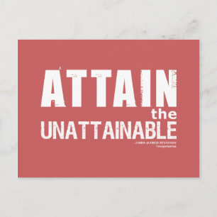 Tennyson Quote Postcard