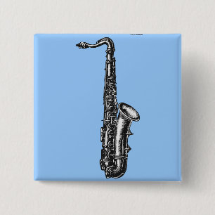 Tenor Saxophone 15 Cm Square Badge