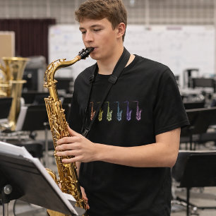 Tenor Saxophone Rainbow  T-Shirt