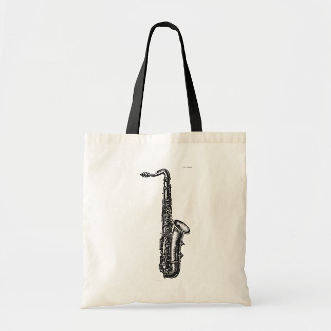 Tenor Saxophone Tote Bag (Front)