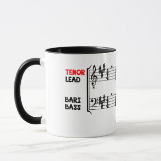 Tenor Tag "I sing with ev'ry one" Mug