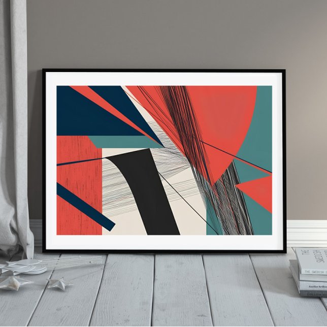 Tension Lines: Modern Abstract Impact Poster (Creator Uploaded)