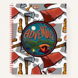 Tent Camping Adventure Notebook