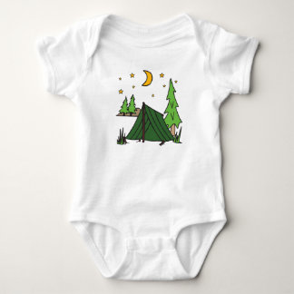 Tent Camping Baby Bodysuit