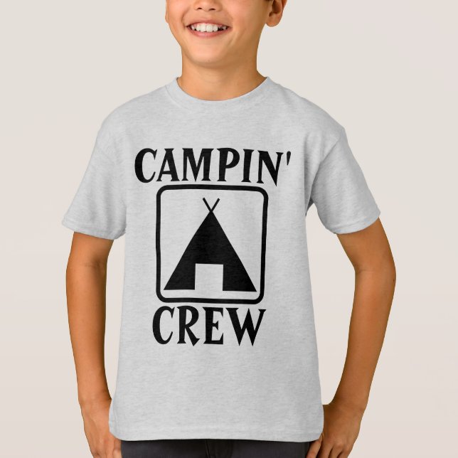 TENT CAMPING CAMPIN' CREW T-Shirts (Front)