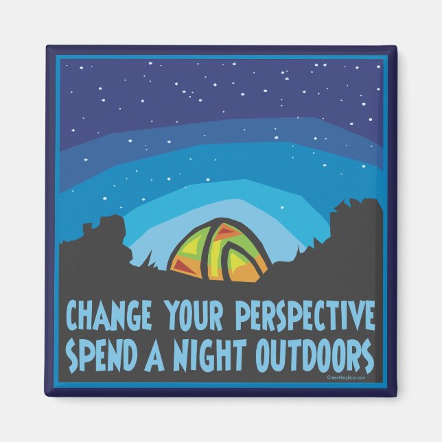 Tent Camping Magnet (Front)
