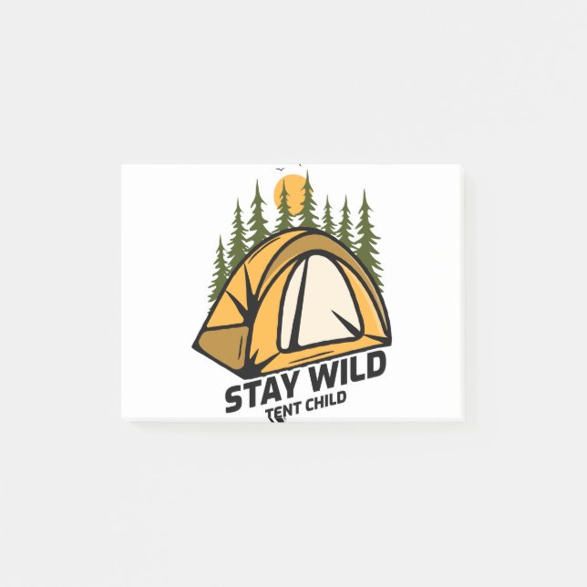 Tent Camping Post-it Notes (Front)